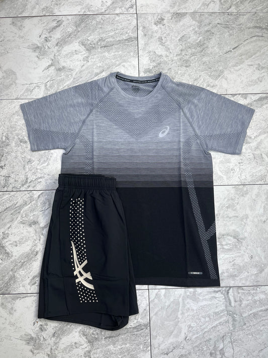 ASICS seamless shorts set - Black/Grey