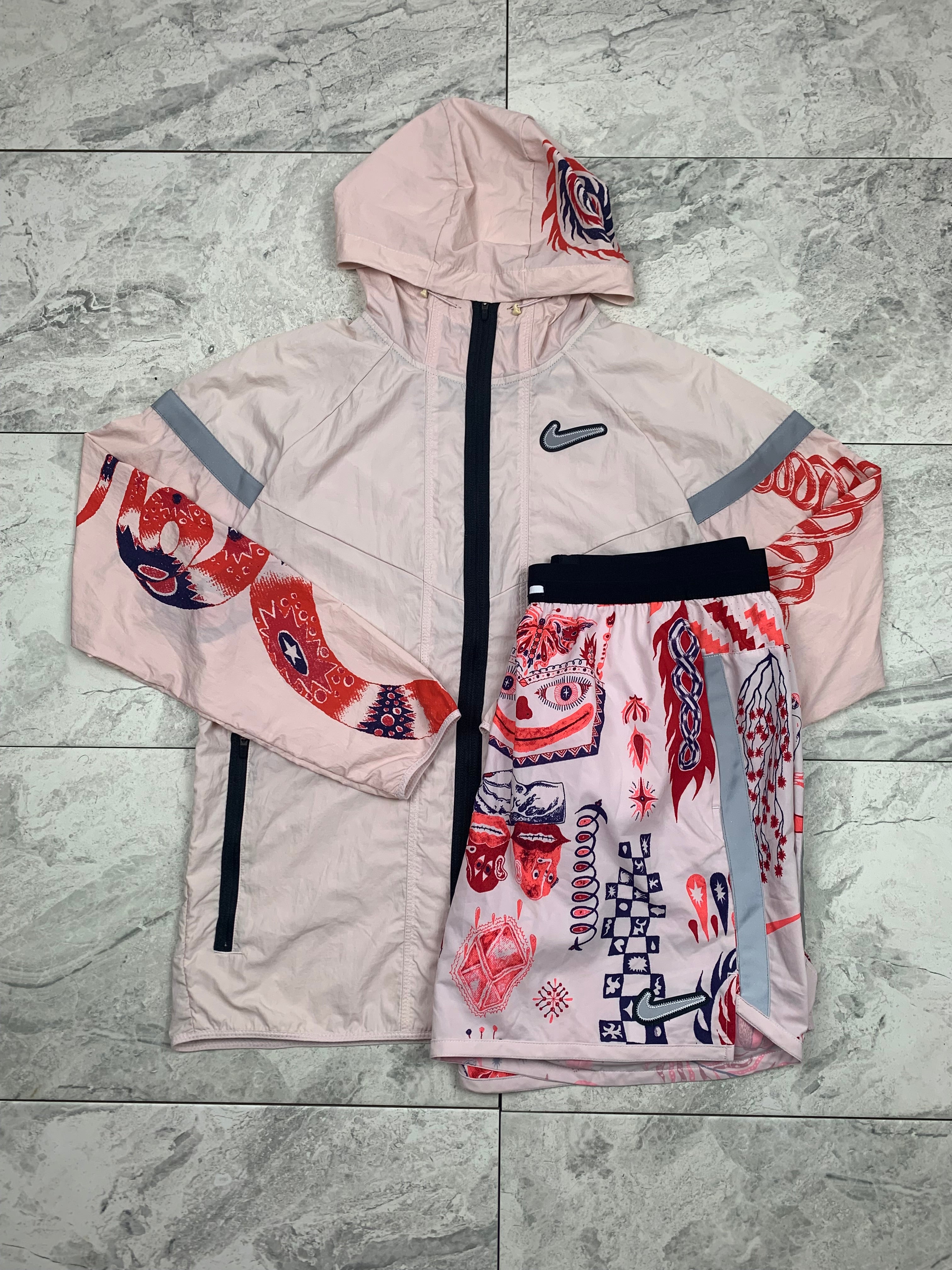 Nike windrunner wild run barely rose sale