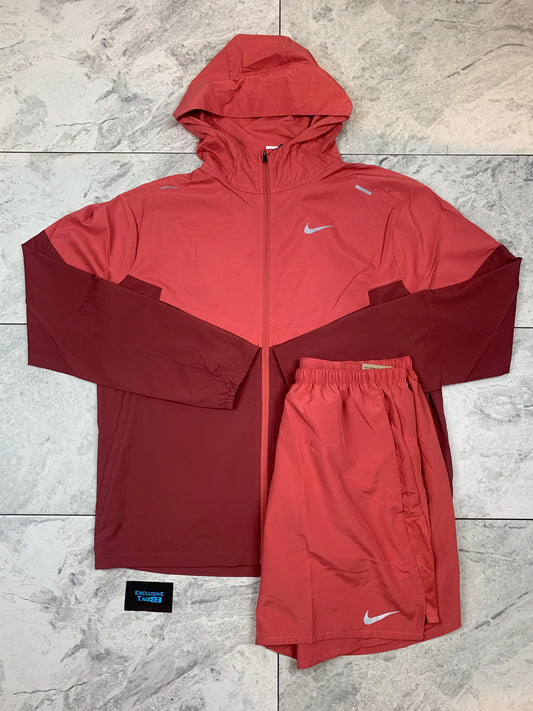 Nike windbreaker set Adobe red