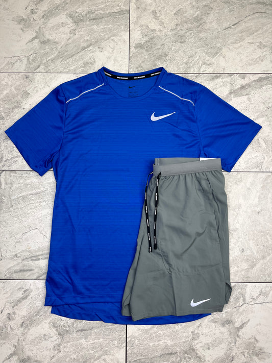 Nike miler set - Royal Blue/Grey