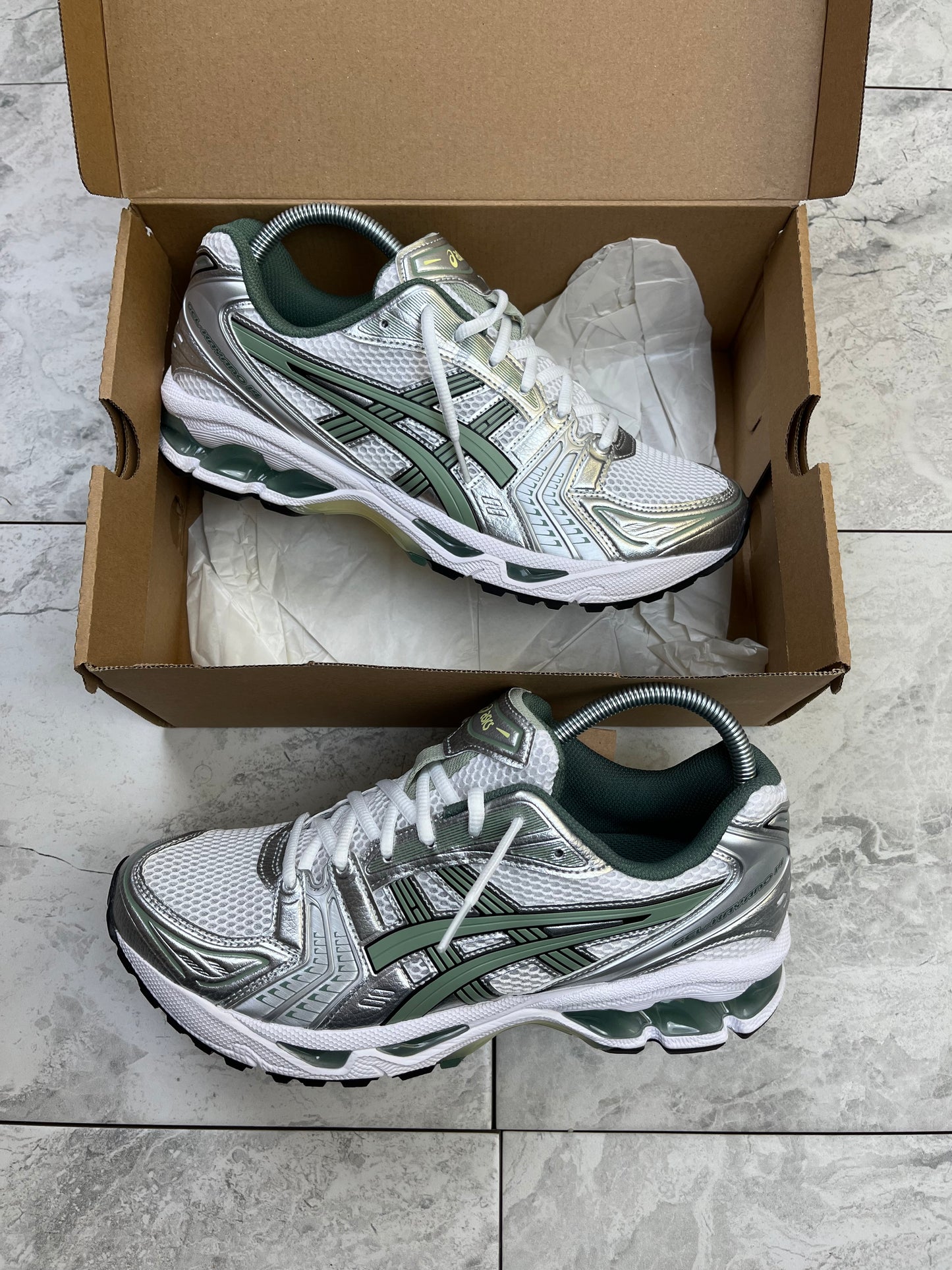 ASICS gel kayano 14 - White/Slate Grey