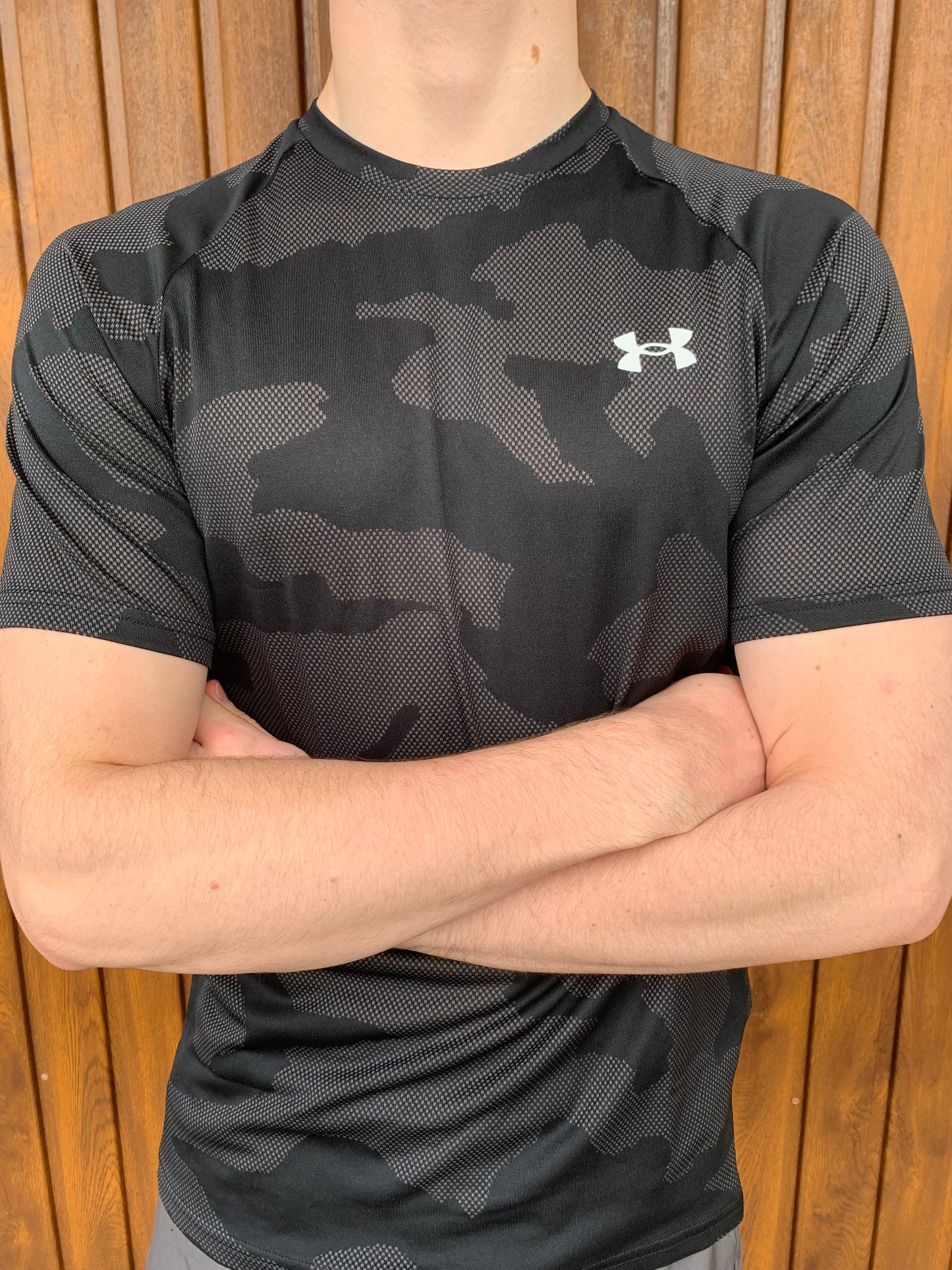 Under Armour jacquard tee black