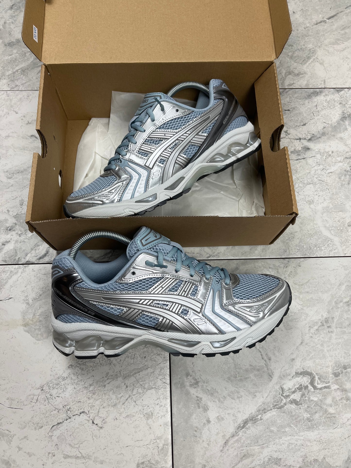 ASICS gel kayano 14- Dolphin Grey/Pure silver