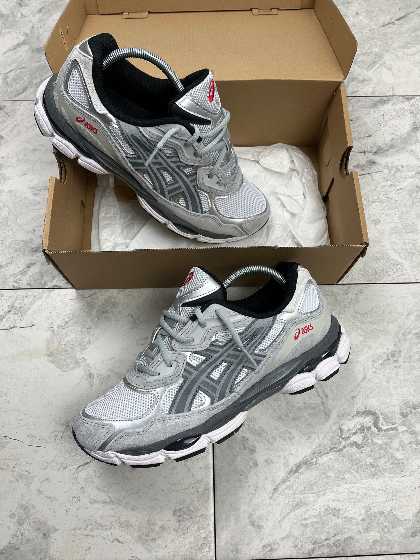 ASICS gel nyc - White/Steel grey
